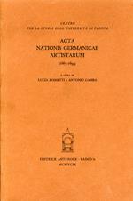 Acta nationis Germanicae artistarum (1663-1694)