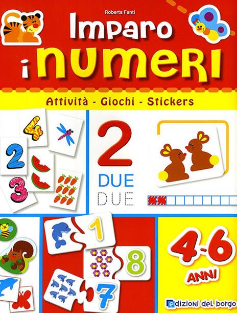 Imparo i numeri. Con adesivi. Ediz. illustrata - Roberta Fanti - copertina