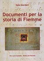 Documenti per la storia di Fiemme