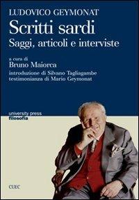 Scritti sardi. Saggi, articoli e interviste - Ludovico Geymonat - copertina