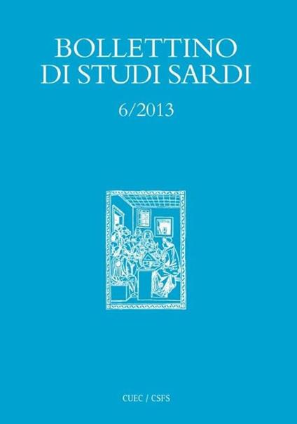 Bollettino di studi sardi (2013). Vol. 6 - copertina