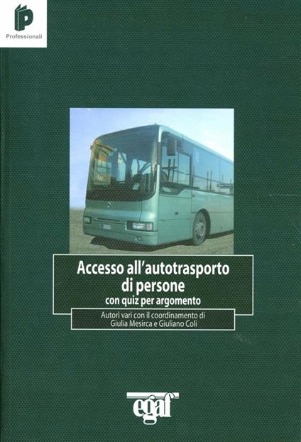 Accesso all'autotrasporto di persone con quiz per argomento - copertina