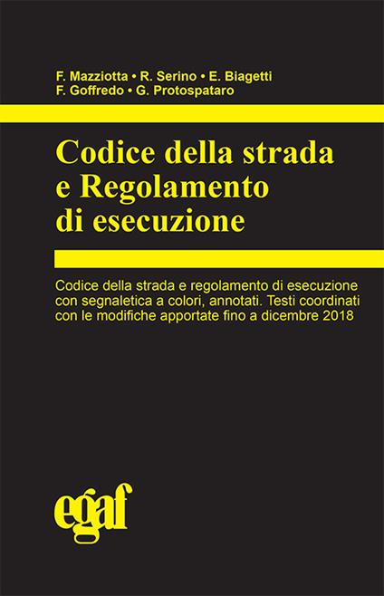 Codice della strada e regolamento di esecuzione - copertina