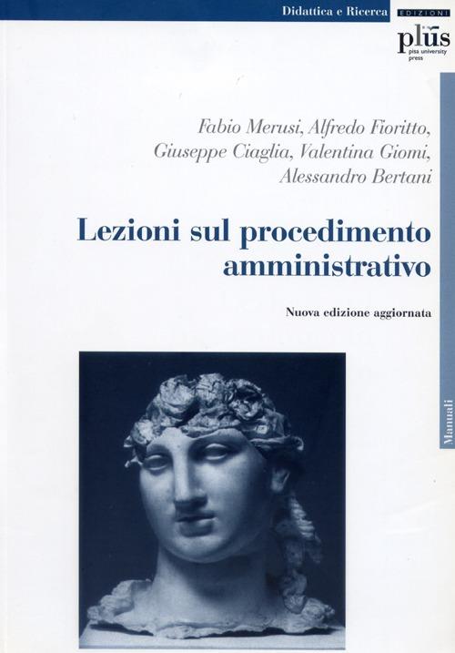 Lezioni sul procedimento amministrativo - copertina