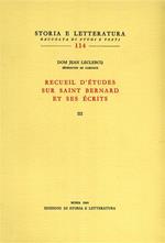 Recueil d'études sur saint Bernard et ses écrits. Vol. 3