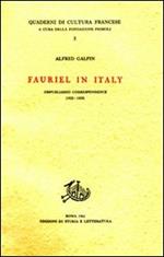 Fauriel in Italy. Unpublished correspondence (1822-1825)