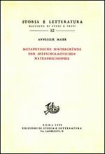 Studien zur Naturphilosophie der Spätscholastik. Vol. 4: Metaphysische Hintergründe der Spätscolastischen Naturphilosphie