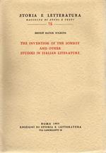 The invention of the sonnet and other studies in Italian literature