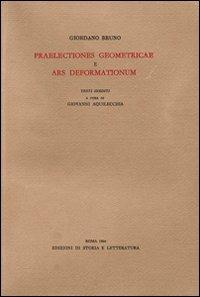 «Praelectiones geometricae»-«Ars deformationum» - Giordano Bruno - copertina