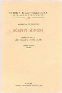 Scritti minori. Vol. 4: 1920-1930 - Gaetano De Sanctis - 4