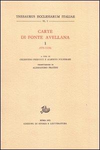 Carte di Fonte Avellana. Vol. 1: 975-1139 - copertina