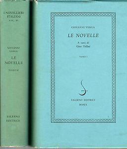 Le novelle - Giovanni Verga - copertina