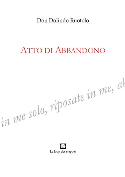 Atto di abbandono - Dolindo Ruotolo - copertina