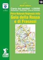 Parco Naturale Regionale della Gola della Rossa e di Frasassi. Carta dei sentieri 1:25.000. Ediz. multilingue