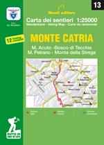 Monte Catria, M. Acuto, Bosco di Tecchie, M. Petrano, Monte della Strega. Carte dei sentieri 1:25.000