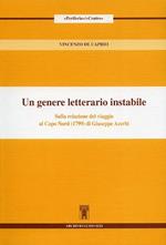 Un genere letterario instabile. Sulla relazione del viaggio al Capo Nord (1799) di Giuseppe Acerbi