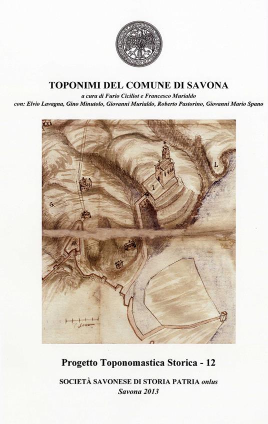 Toponimi del Comune di Savona - copertina