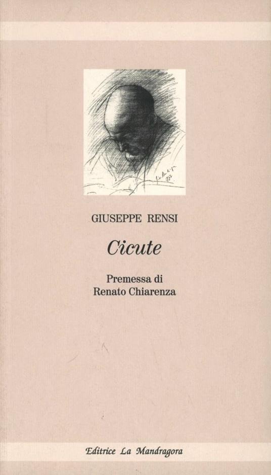 Cicute. Dal diario di un filosofo - Giuseppe Rensi - copertina