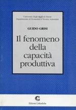 Fenomeno capacità produttiva