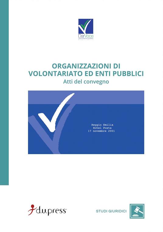 Organizzazioni di volontariato ed enti pubblici - copertina