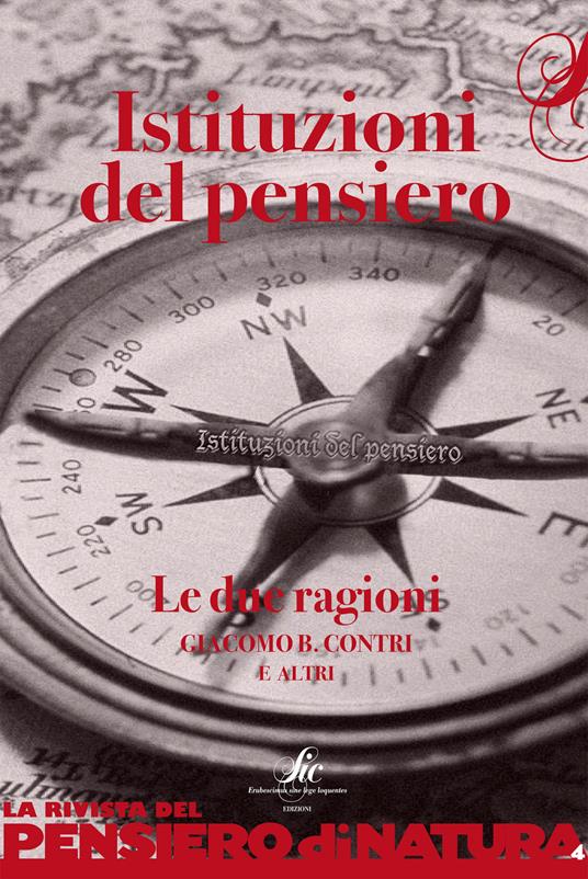 Istituzioni del pensiero. La due ragioni - Giacomo B. Contri - copertina