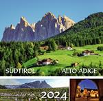 Südtirol Ost Postkartenkalender 17x17 cm orizzontale. Ediz. illustrata