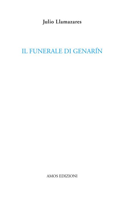 Il funerale di Genarín - Julio Llamazares - copertina