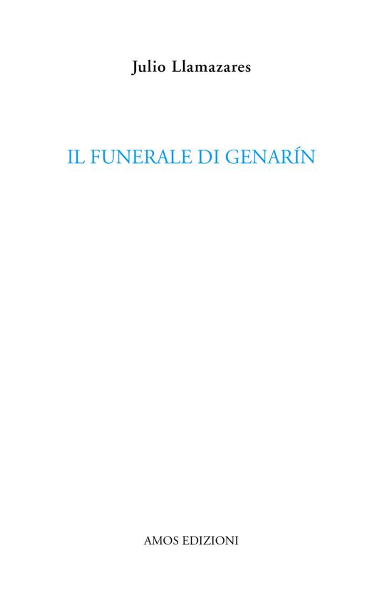 Il funerale di Genarín - Julio Llamazares - copertina