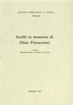 Scritti in memoria di Dino Pieraccioni