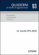 Le novità IVA 2010