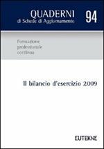 Il bilancio d'esercizio 2009