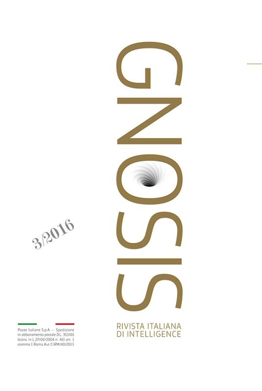 Gnosis. Rivista italiana di Intelligence (2016). Ediz. multilingue. Vol. 3 - copertina