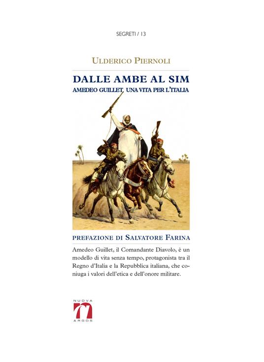 Dalle ambe al sim. Amedeo Guillet. Una vita per l'italia - Ulderico Piernoli - copertina