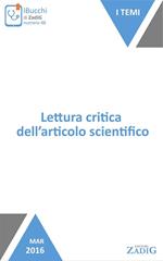 Lettura critica dell'articolo scientifico. Come valutare un articolo medico-scientifico