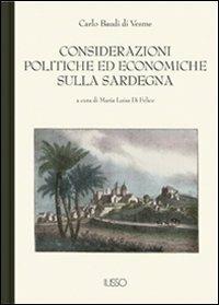 Considerazioni politiche ed economiche sulla Sardegna - Carlo Baudi Di Vesme - copertina