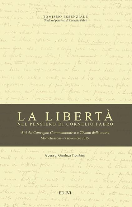 La libertà nel pensiero di Cornelio Fabro - copertina