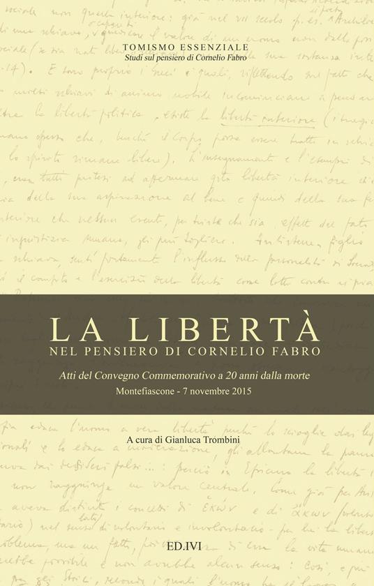 La libertà nel pensiero di Cornelio Fabro - copertina