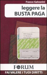 Leggere la busta paga - Franco Galvanini - copertina