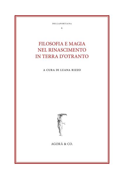 Filosofia e magia nel Rinascimento in terra d'Otranto - copertina