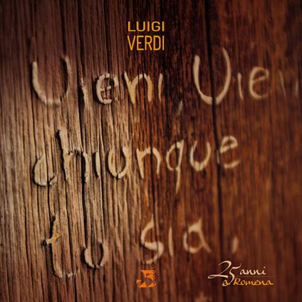 Vieni chiunque tu sia - Luigi Verdi - copertina