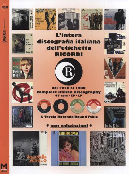 Intera discografia dell'etichetta Ricordi. Dal 1958 al 1980. Con valutazioni. Ediz. italiana e inglese - Maurizio Maiotti - copertina