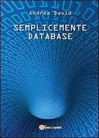 Semplicemente database - Andrea David - copertina