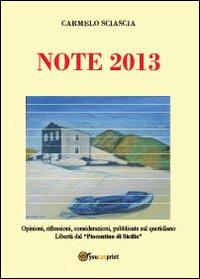 Note 2013 - Carmelo Sciascia - copertina