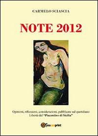 Note 2012 - Carmelo Sciascia - copertina