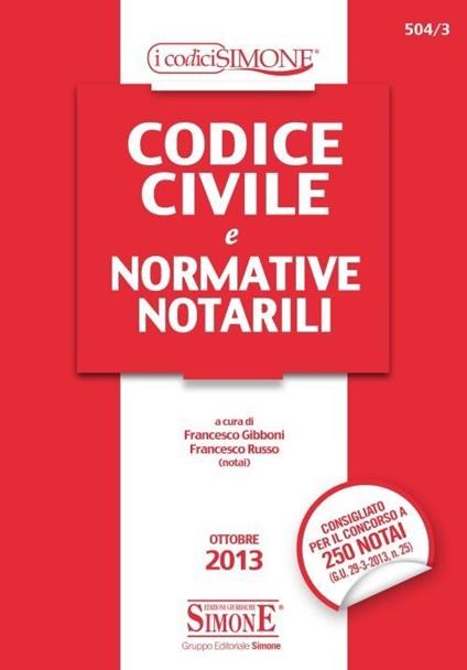 Codice civile e normative notarili - copertina