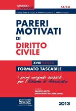 Pareri motivati di diritto civile. Ediz. minor