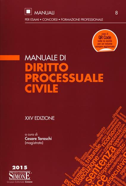 Manuale di diritto processuale civile - copertina