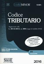 Codice tributario. Ediz. minor