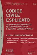 Codice civile esplicato. Con commento essenziale articolo per articolo e schemi a lettura guidata. Leggi complementari