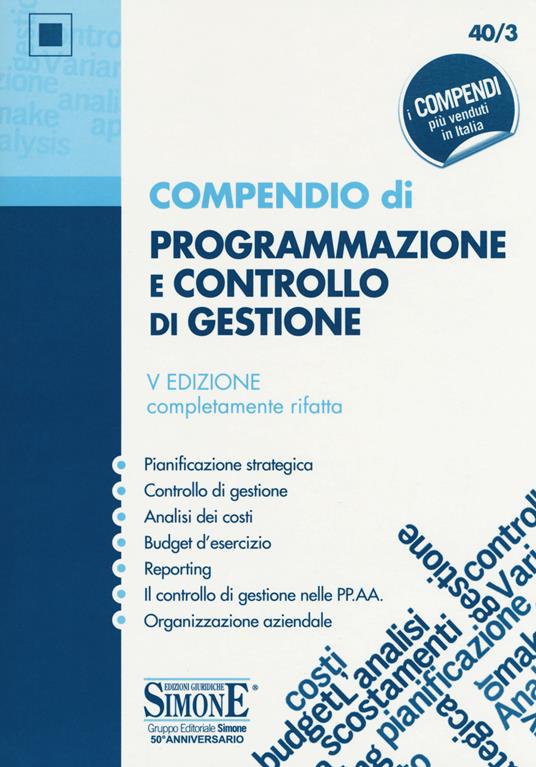 Compendio di programmazione e controllo di gestione - copertina